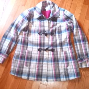 Christopher & Banks Plaid Coat ● Size S